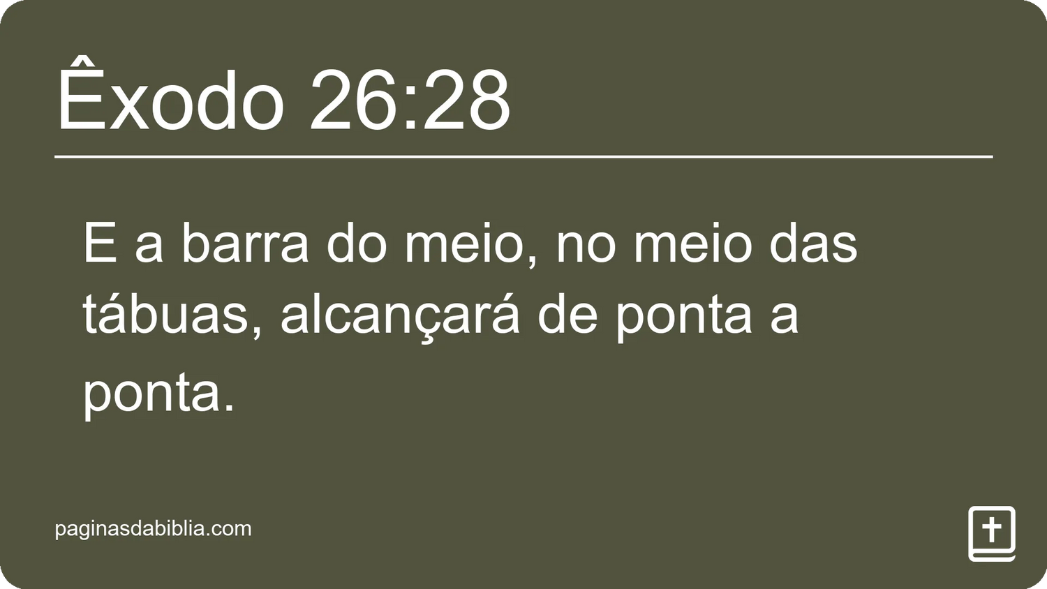 Êxodo 26:28