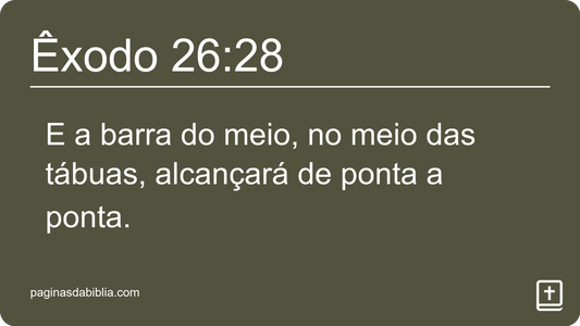 Êxodo 26:28