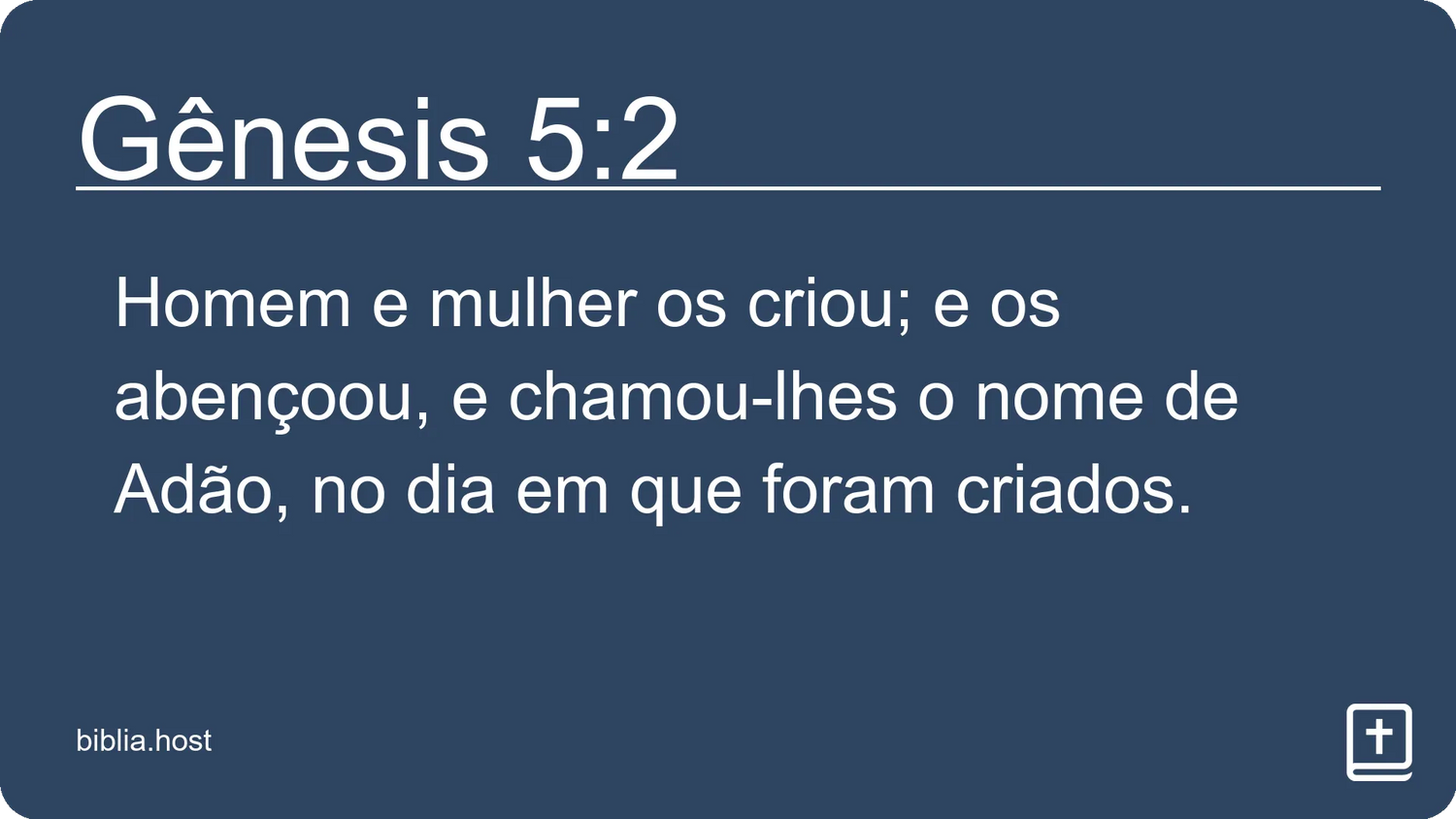 Gênesis 5:2