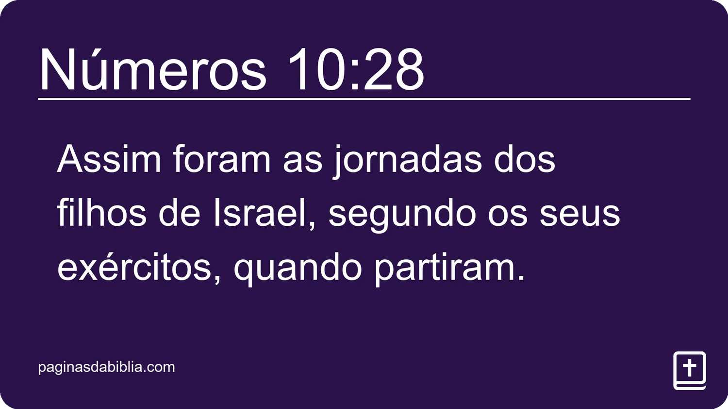 Números 10:28