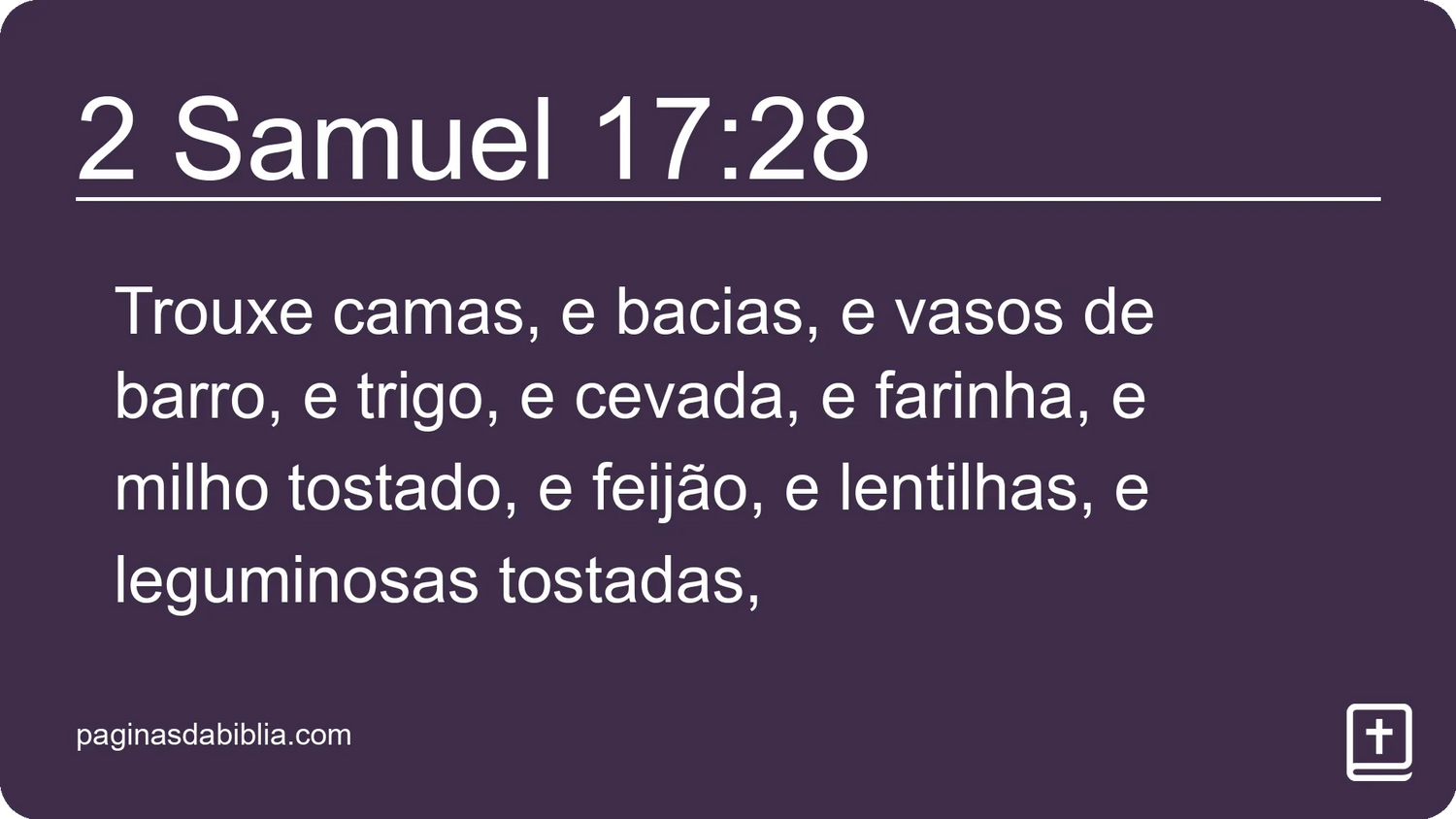 2 Samuel 17:28