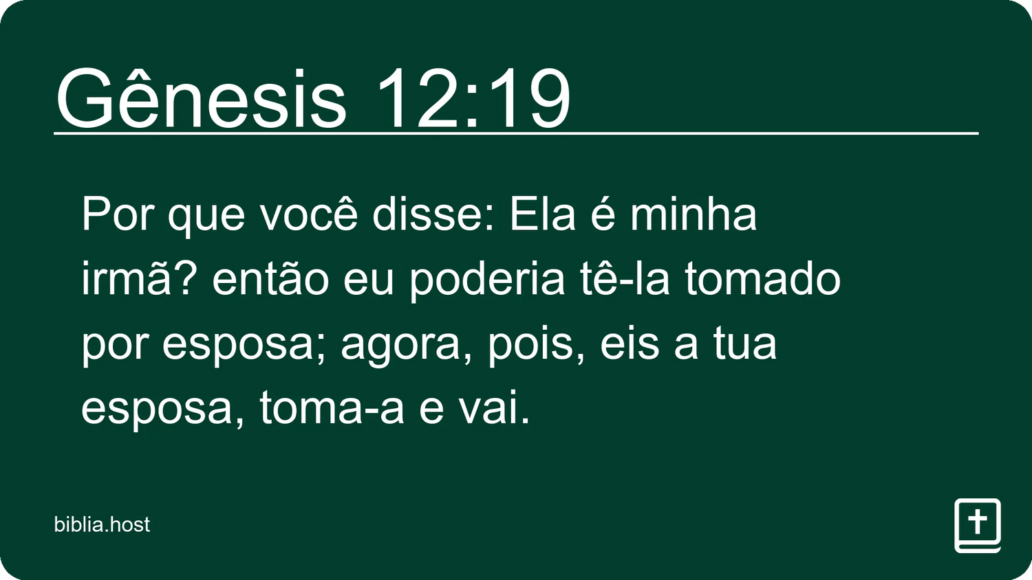 Gênesis 12:19