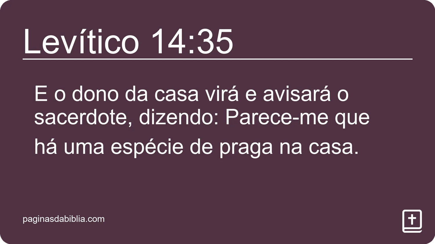 Levítico 14:35