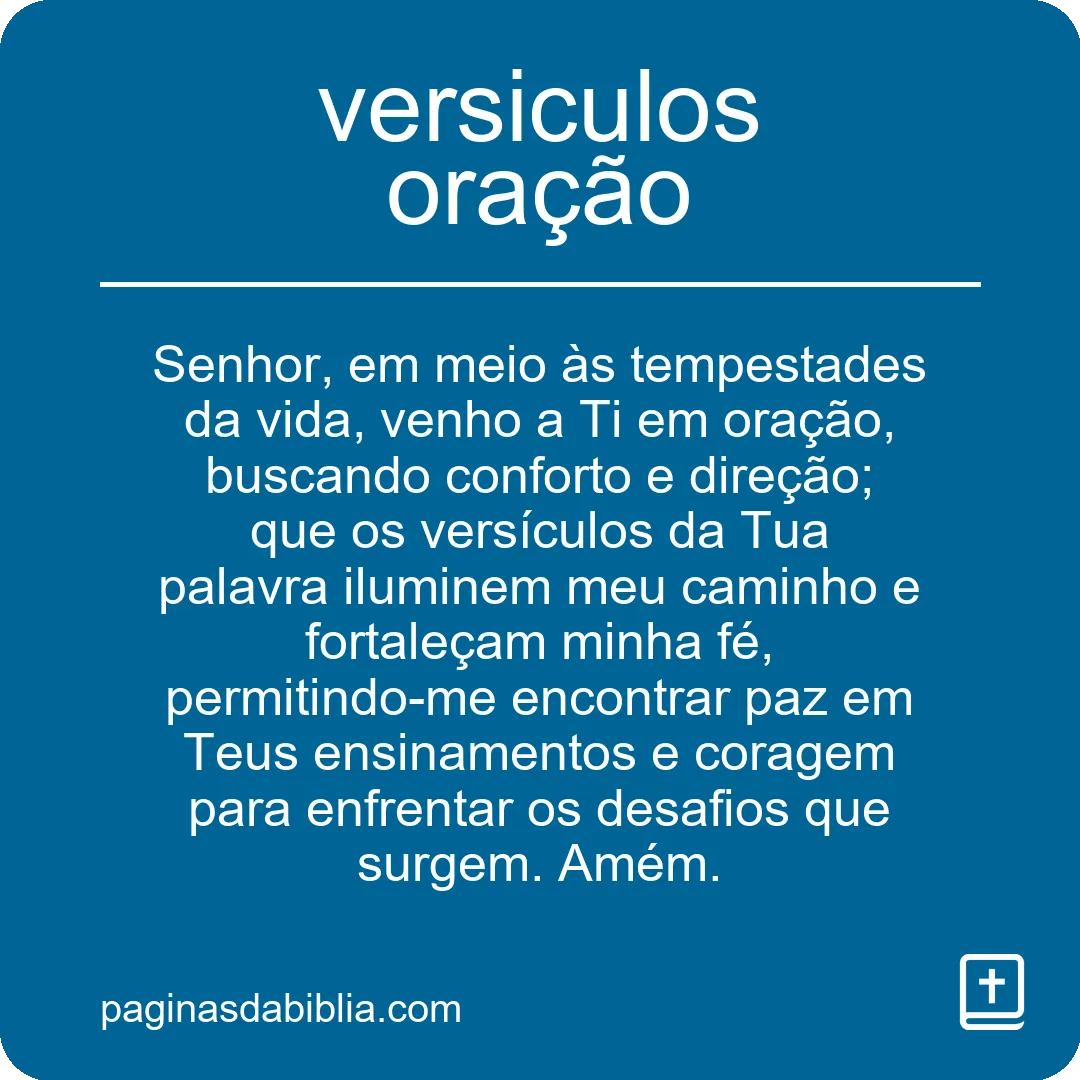 versiculos oração