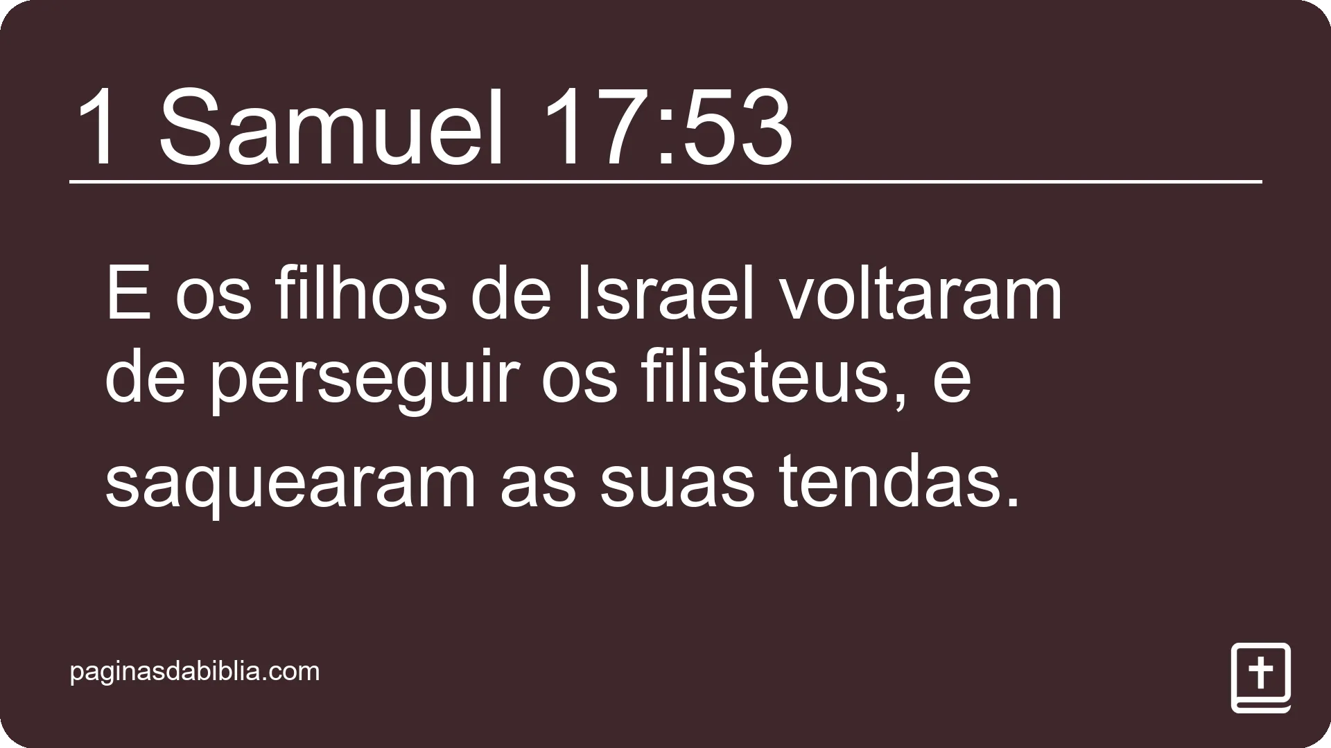 1 Samuel 17:53