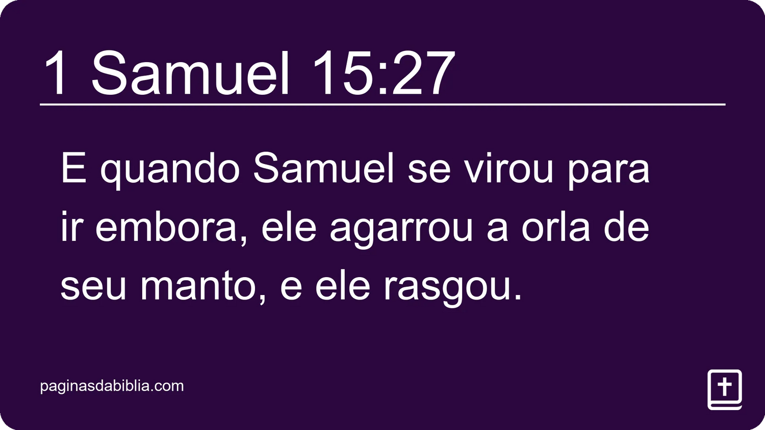 1 Samuel 15:27