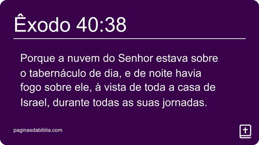 Êxodo 40:38