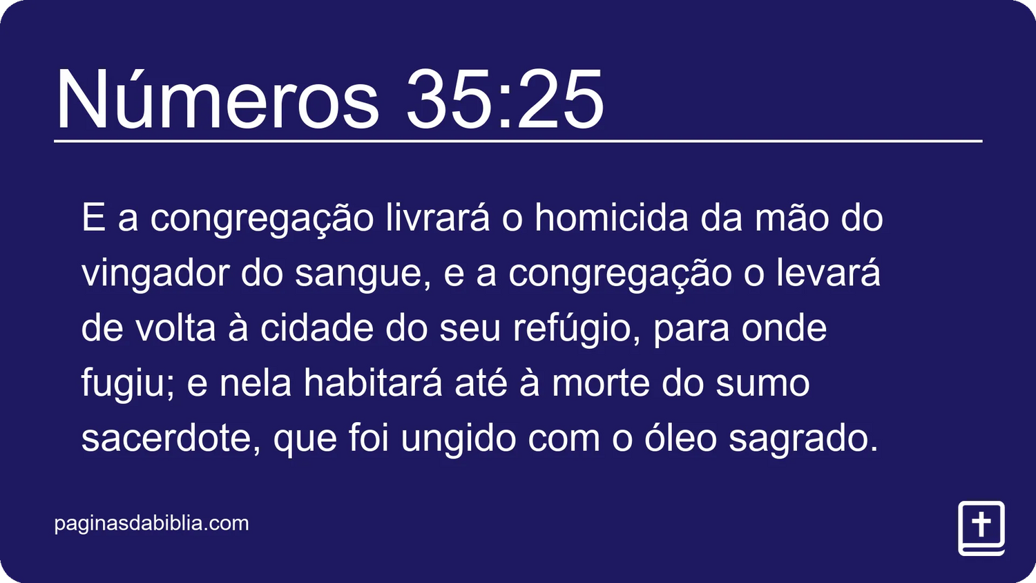 Números 35:25