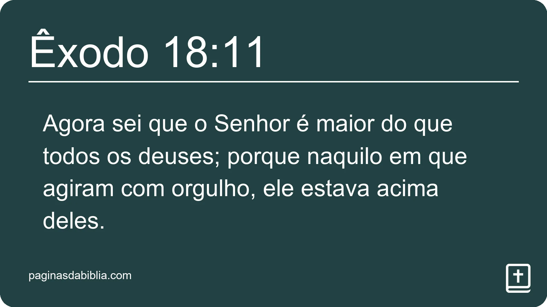 Êxodo 18:11