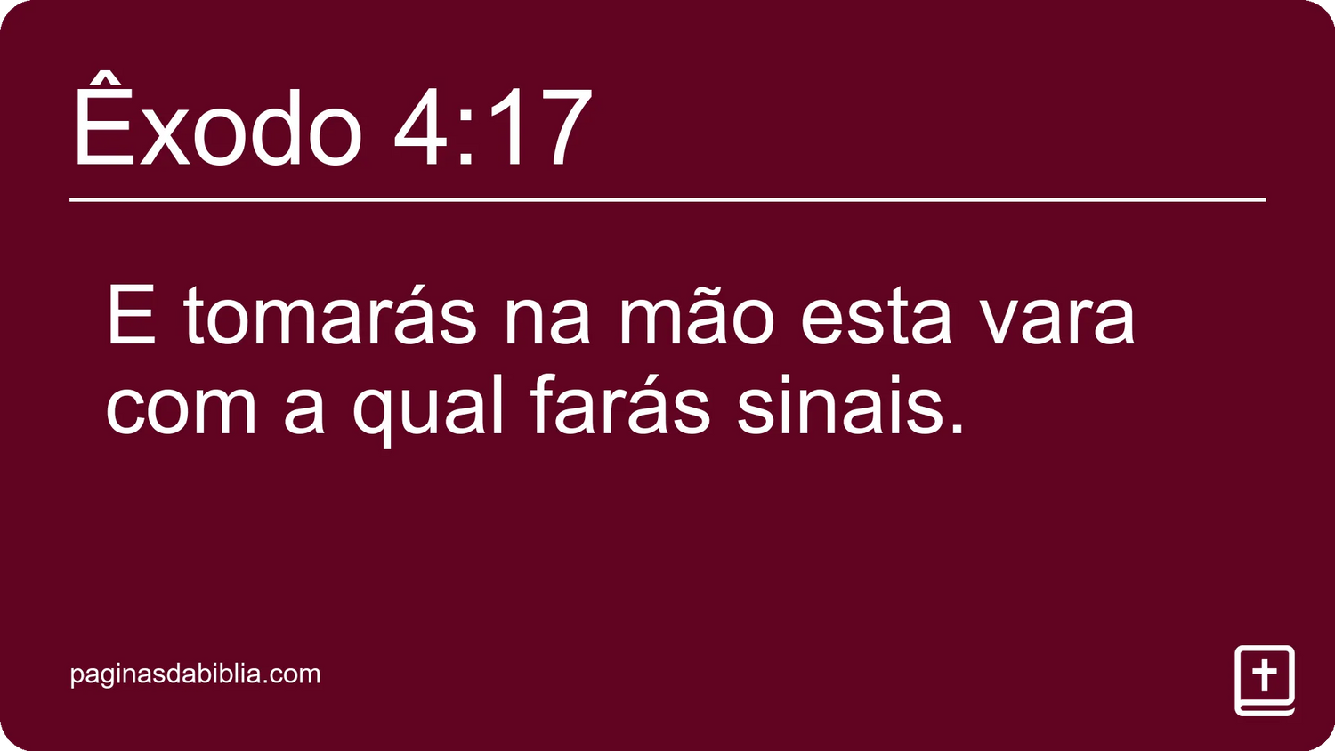 Êxodo 4:17