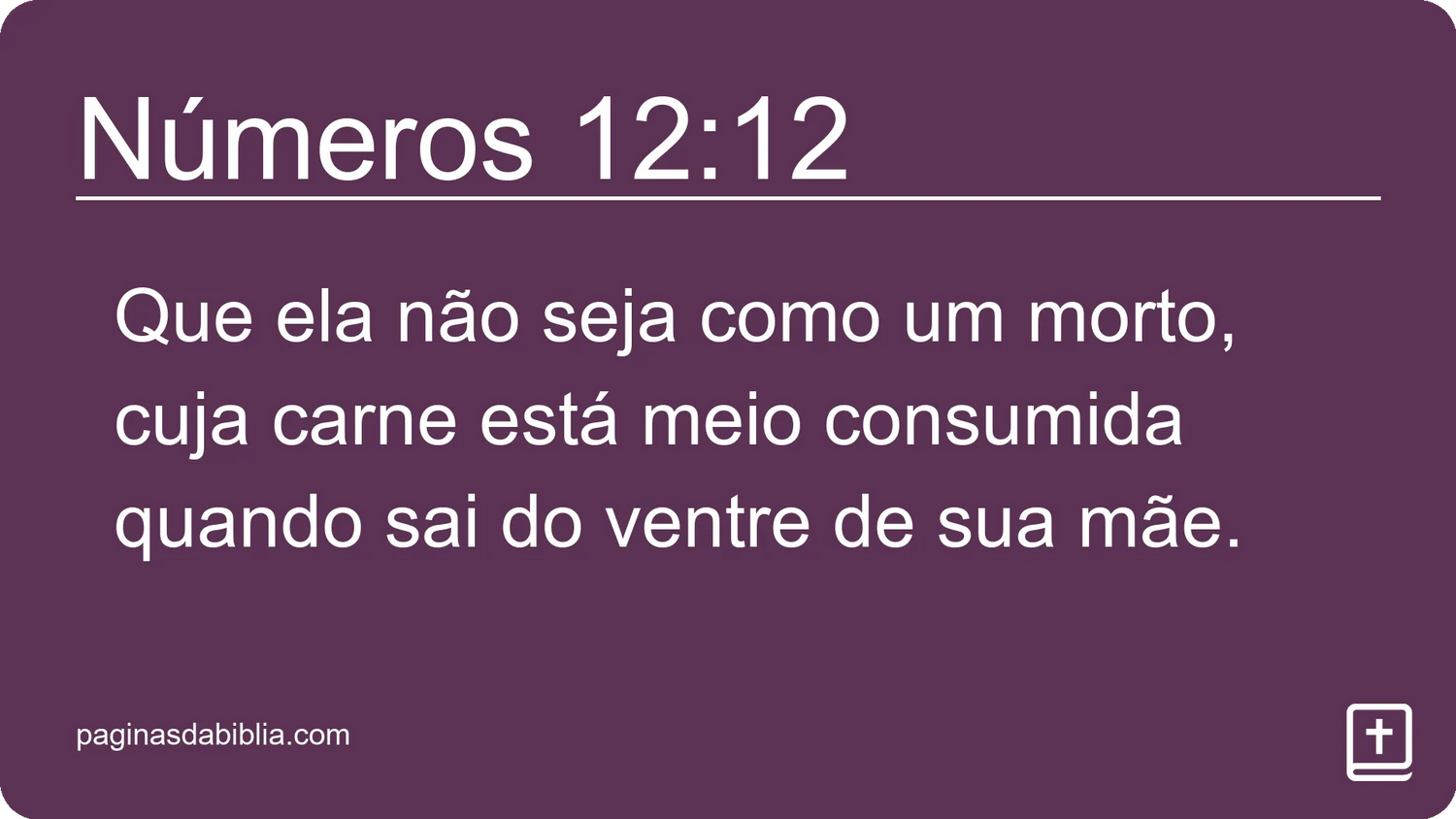 Números 12:12