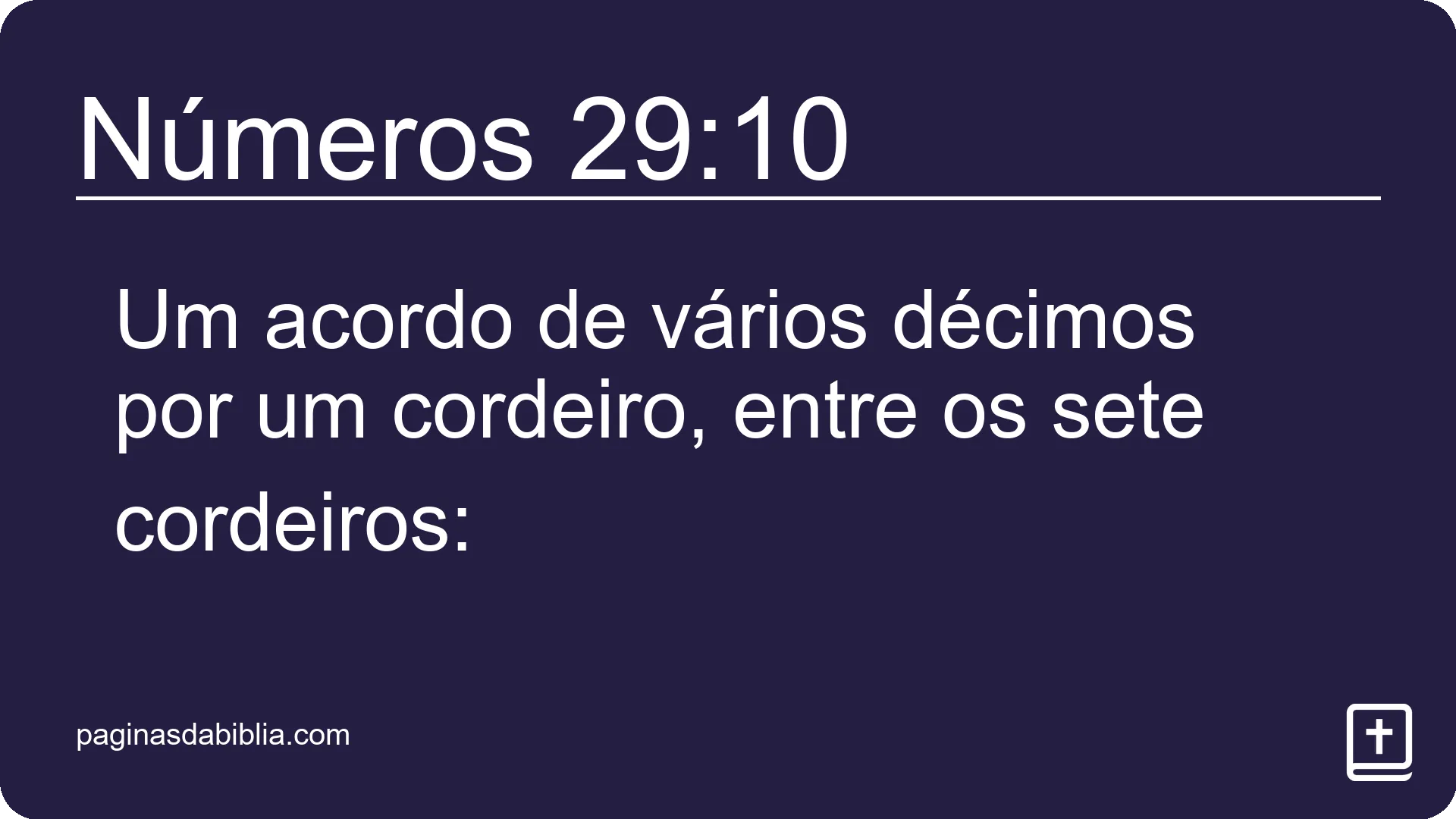 Números 29:10