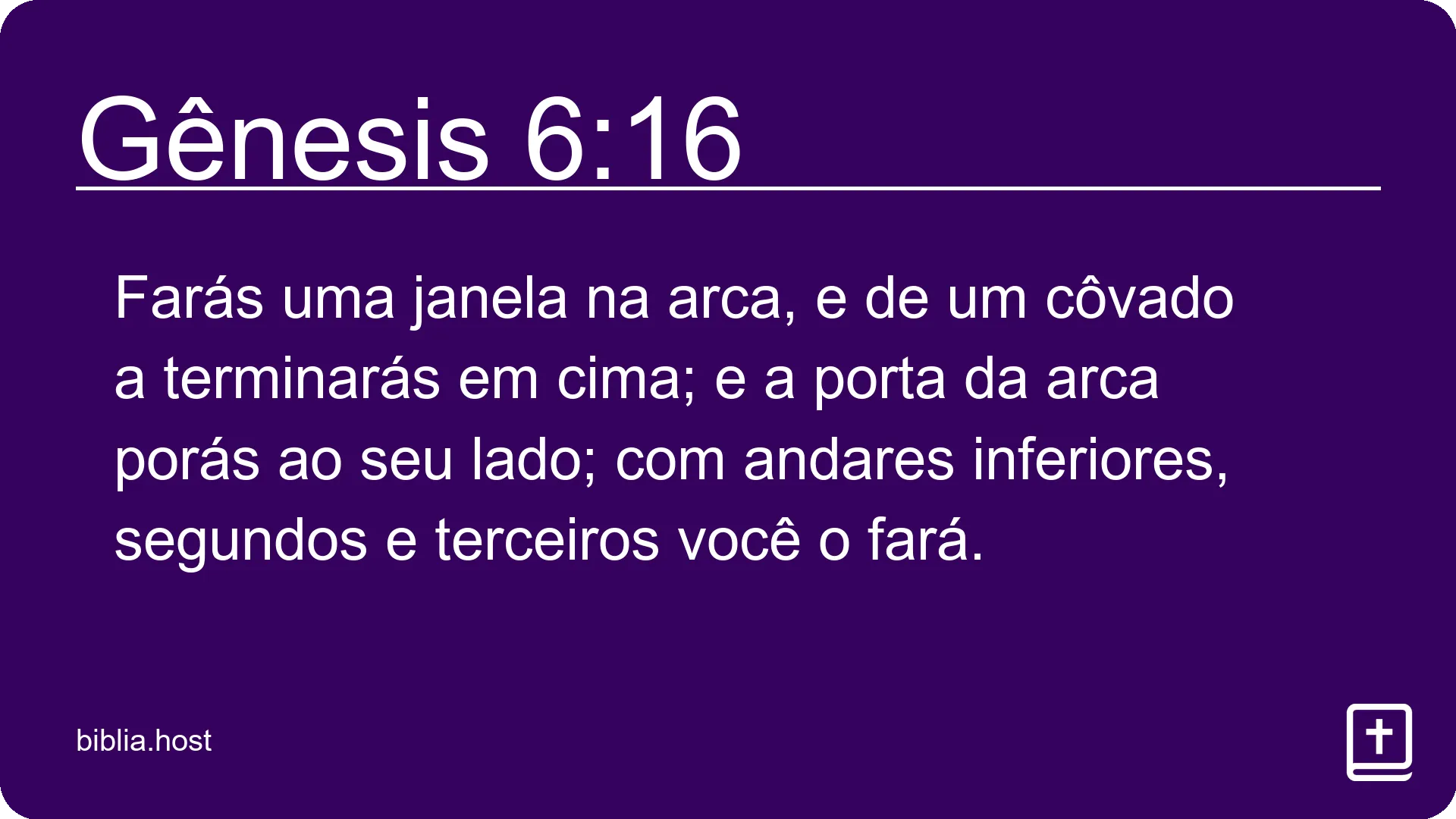 Gênesis 6:16