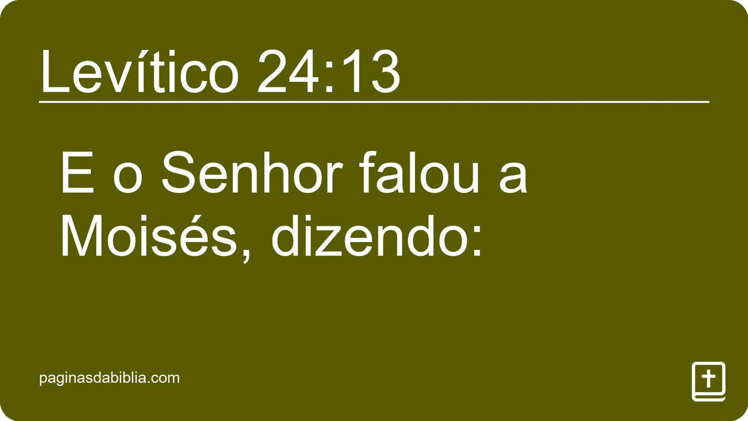 Levítico 24:13