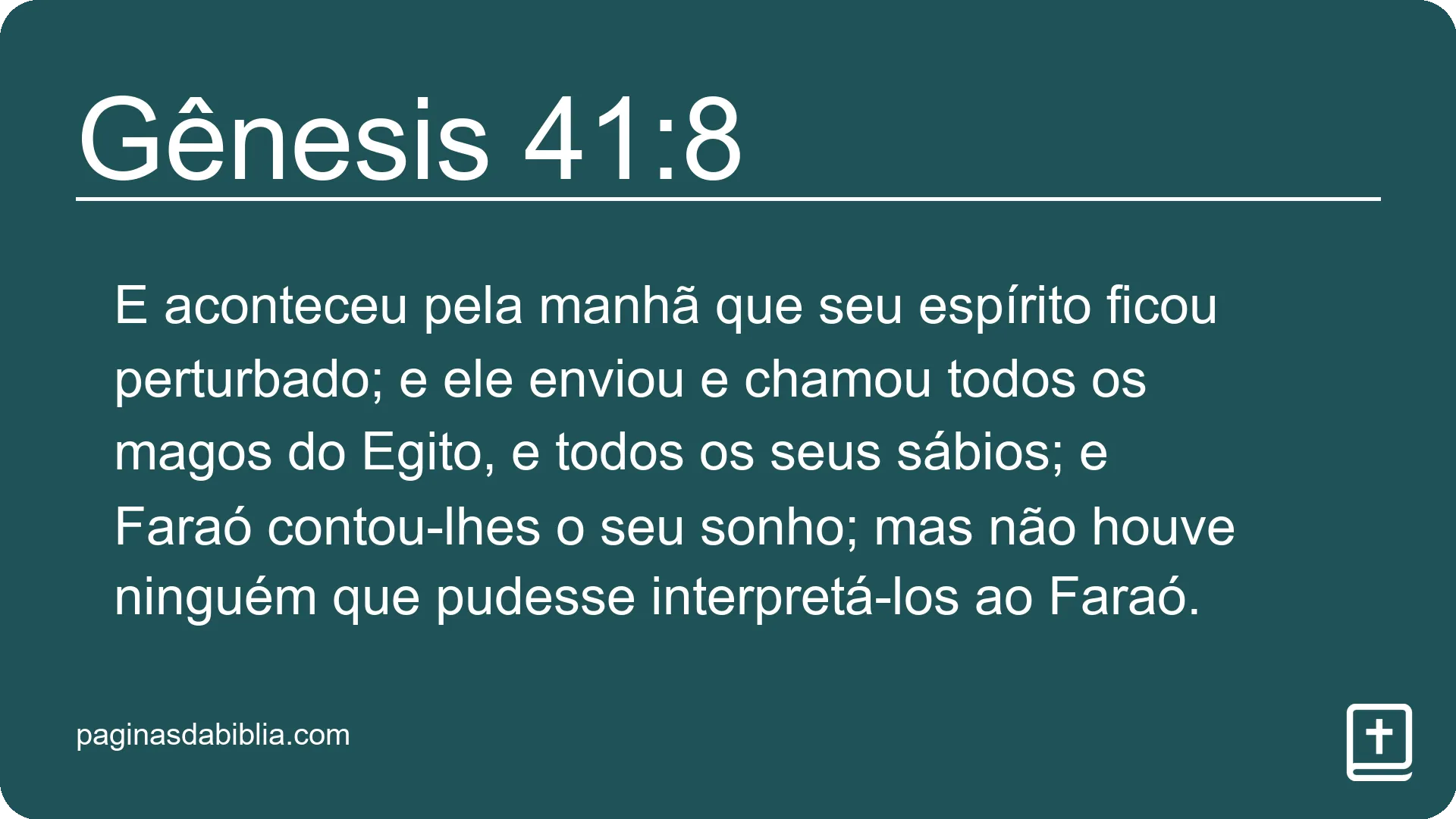 Gênesis 41:8