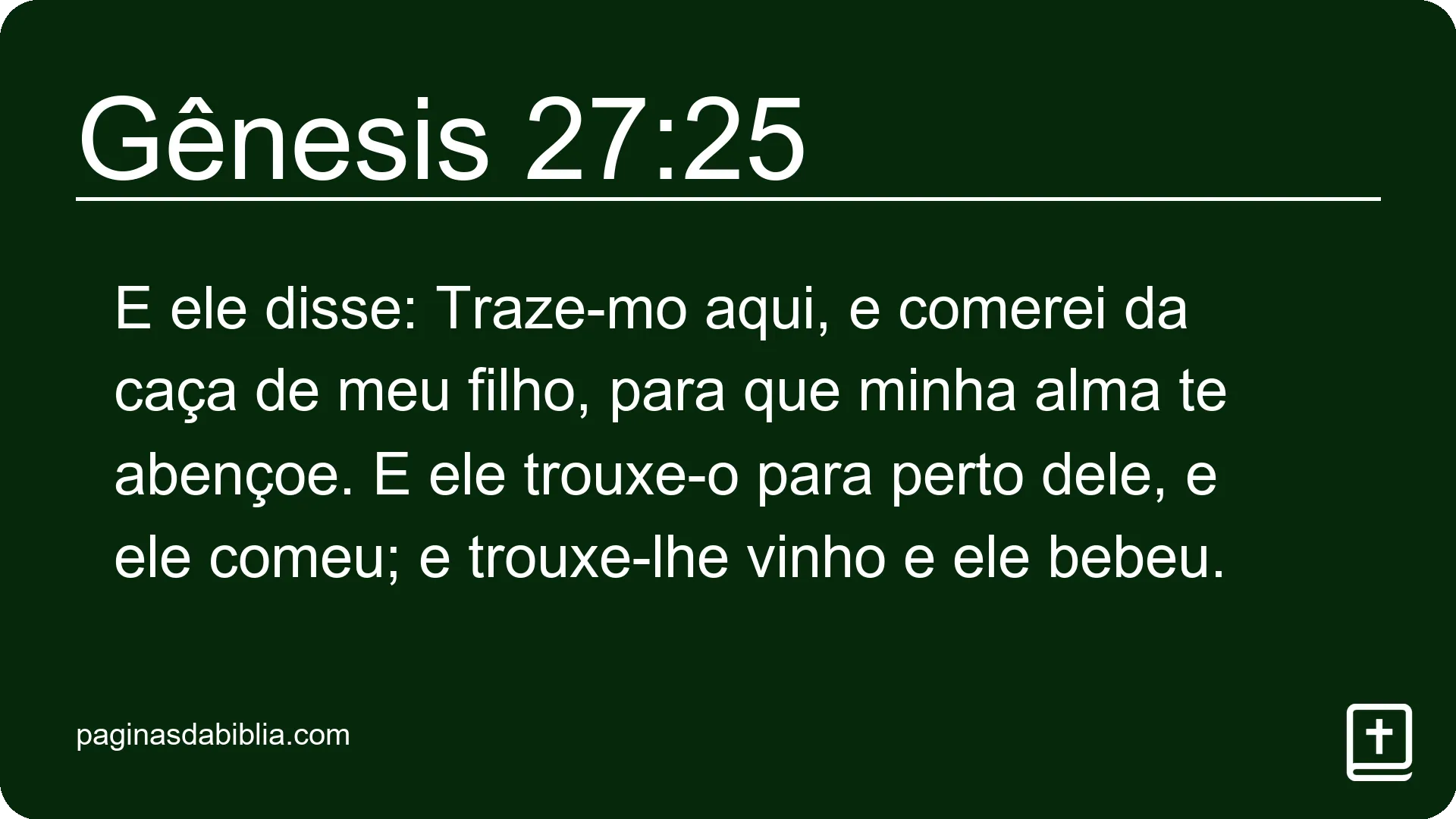 Gênesis 27:25