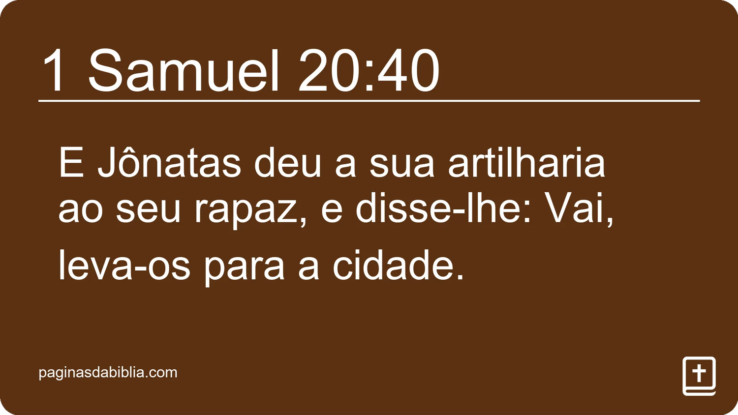 1 Samuel 20:40