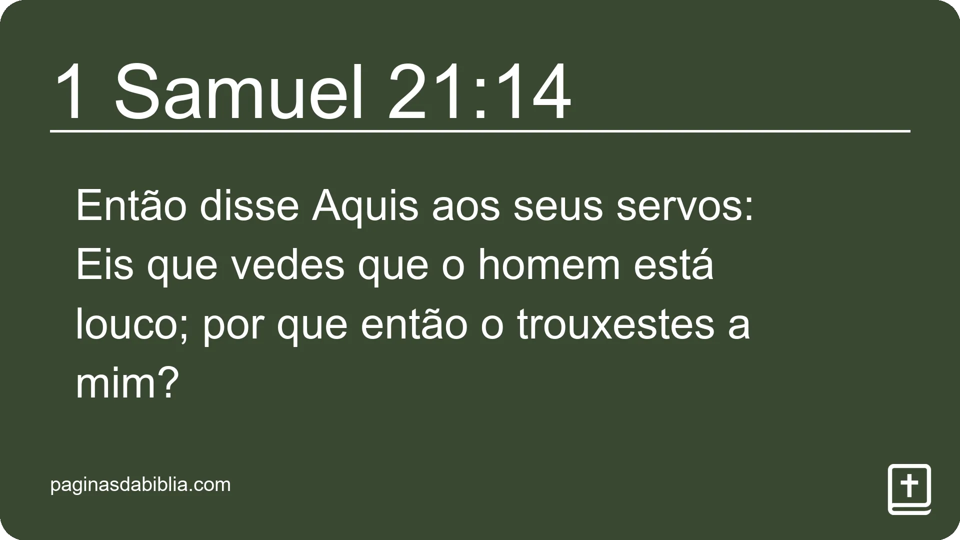 1 Samuel 21:14