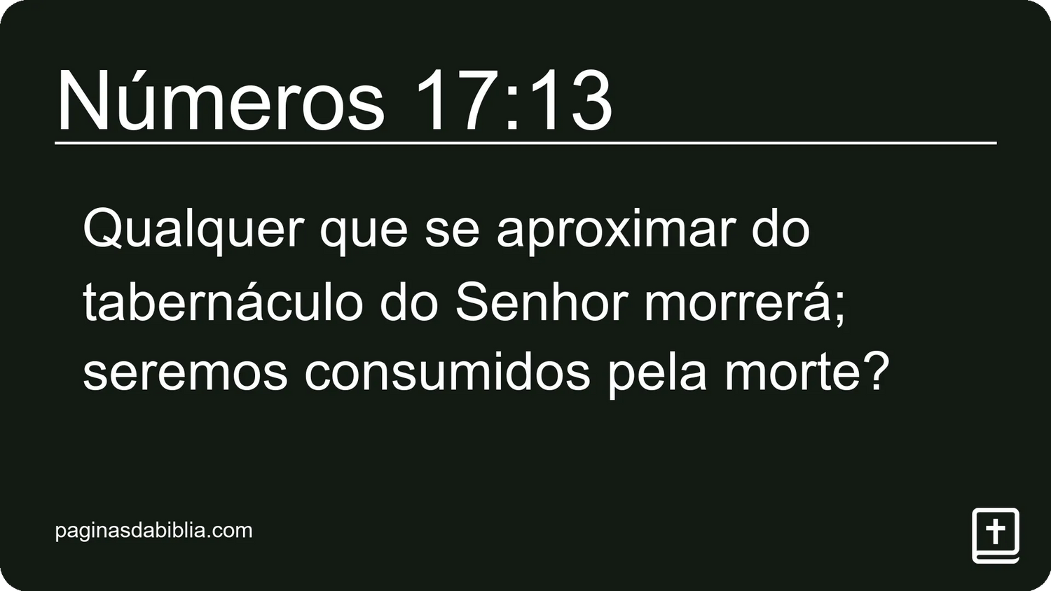 Números 17:13