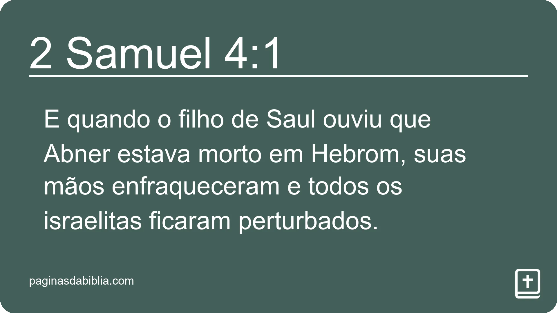 2 Samuel 4:1