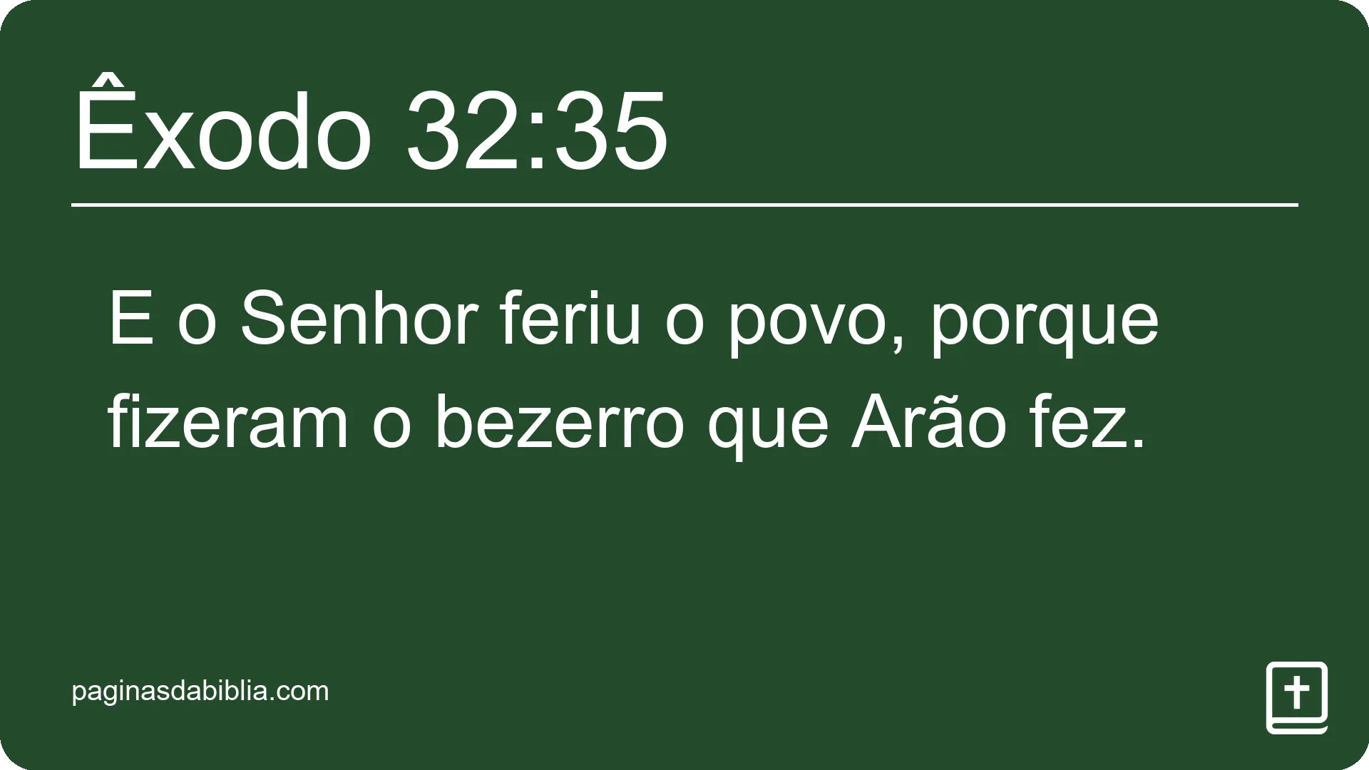 Êxodo 32:35