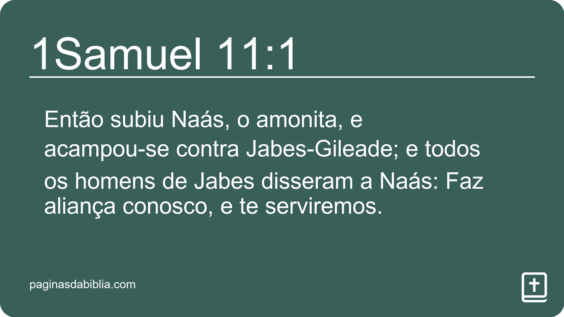 1Samuel 11:1