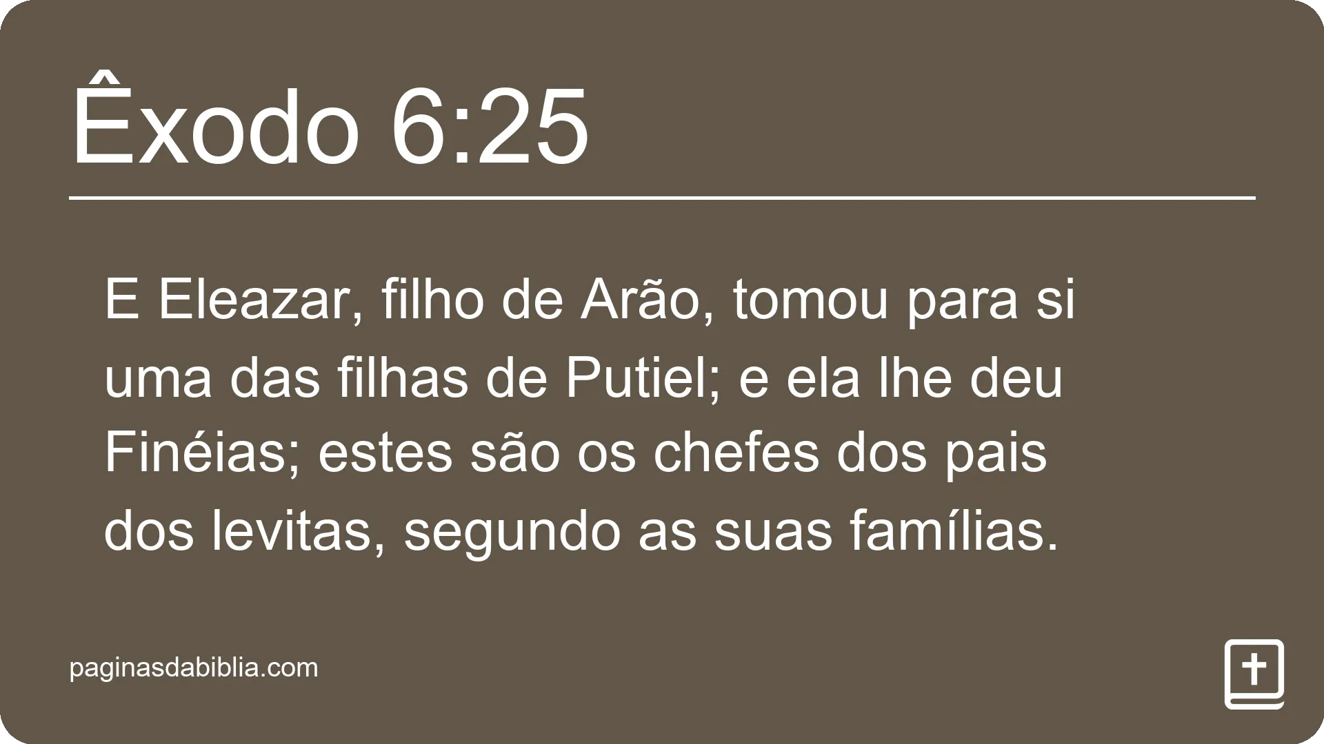 Êxodo 6:25