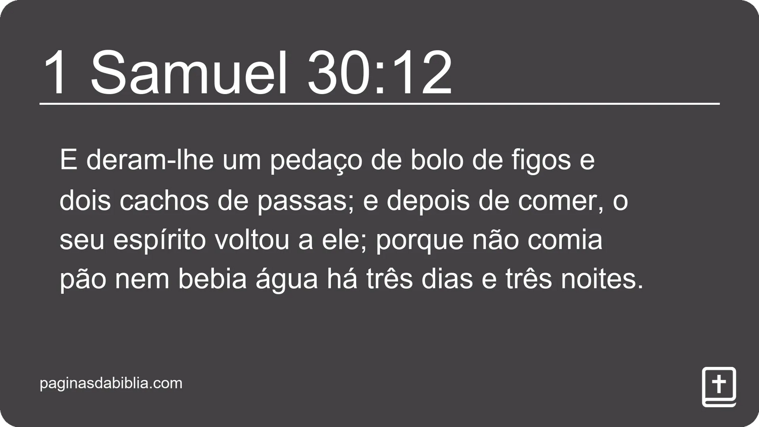 1 Samuel 30:12