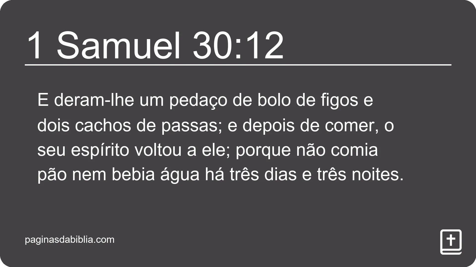 1 Samuel 30:12