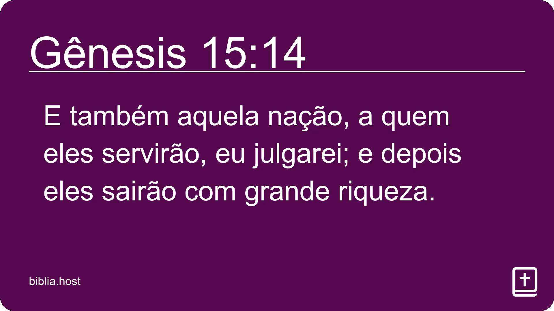 Gênesis 15:14