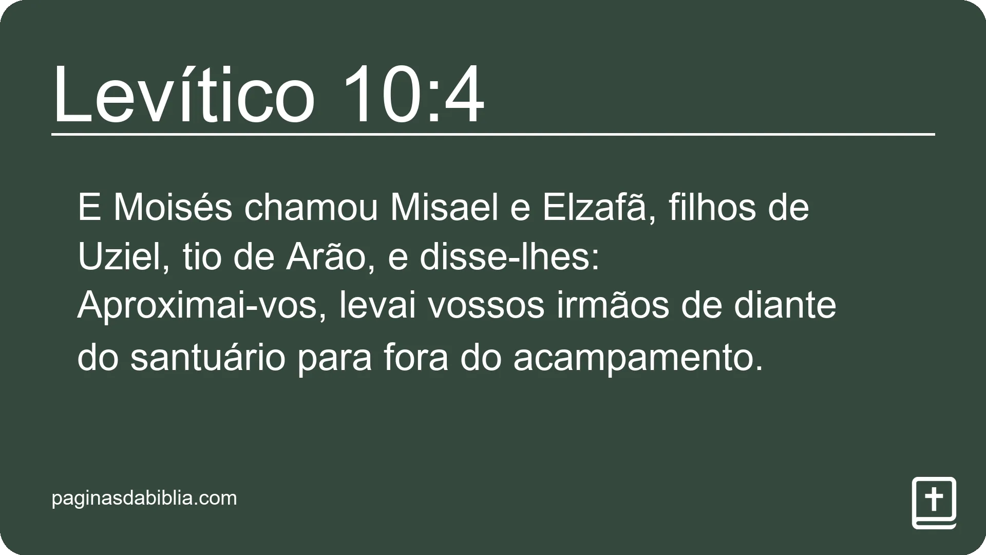 Levítico 10:4