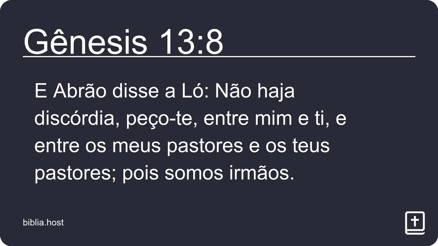 Gênesis 13:8