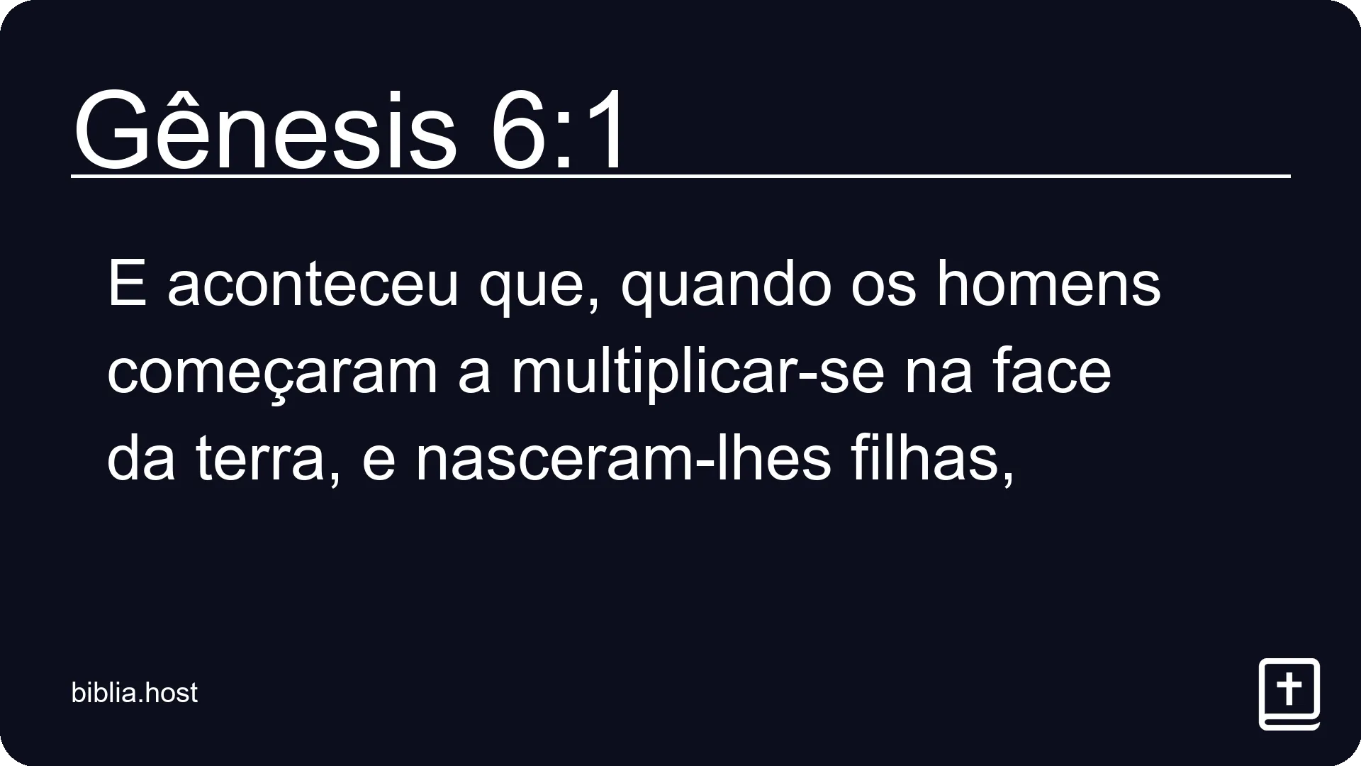 Gênesis 6:1