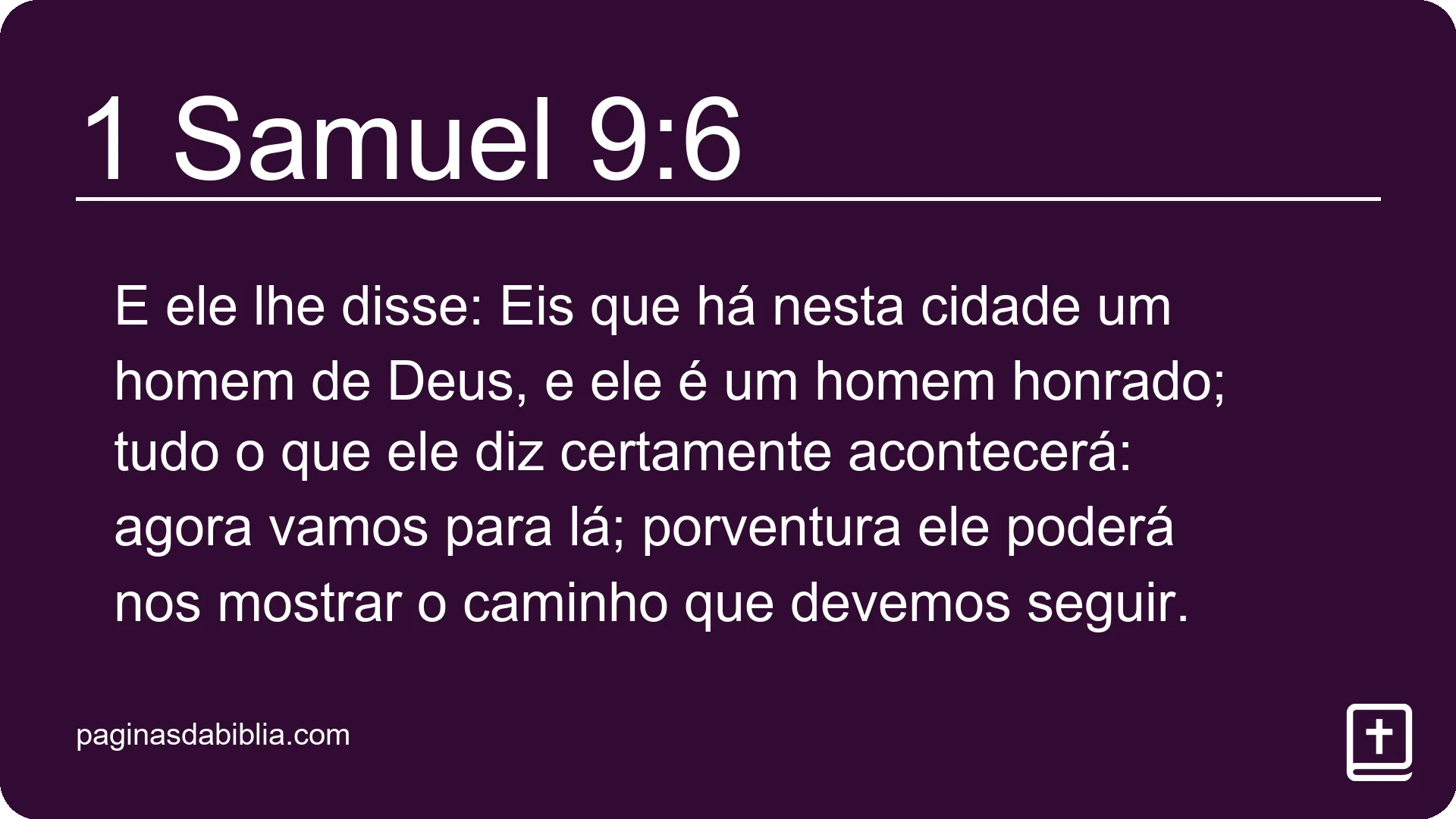 1 Samuel 9:6