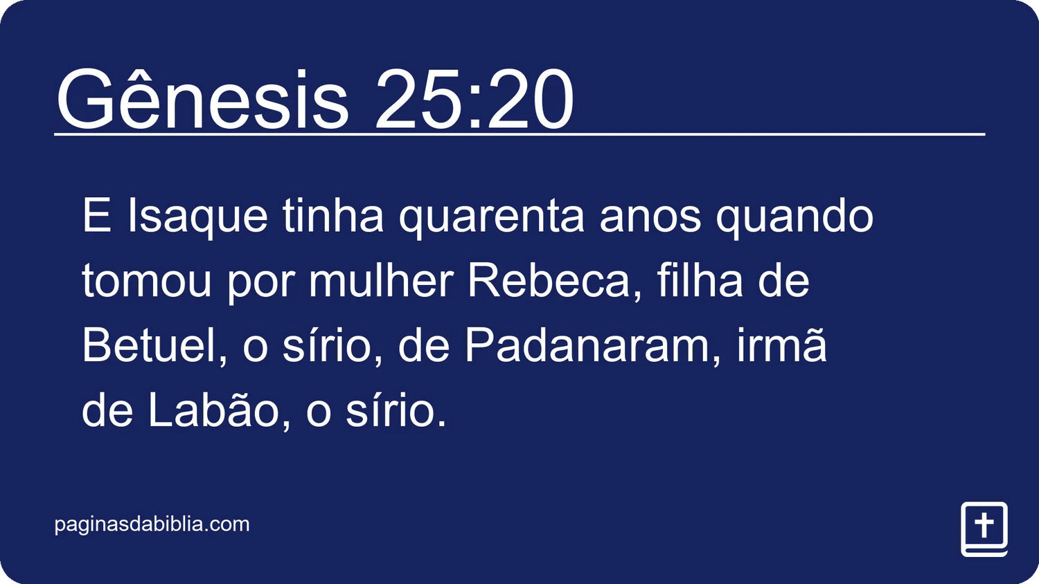 Gênesis 25:20