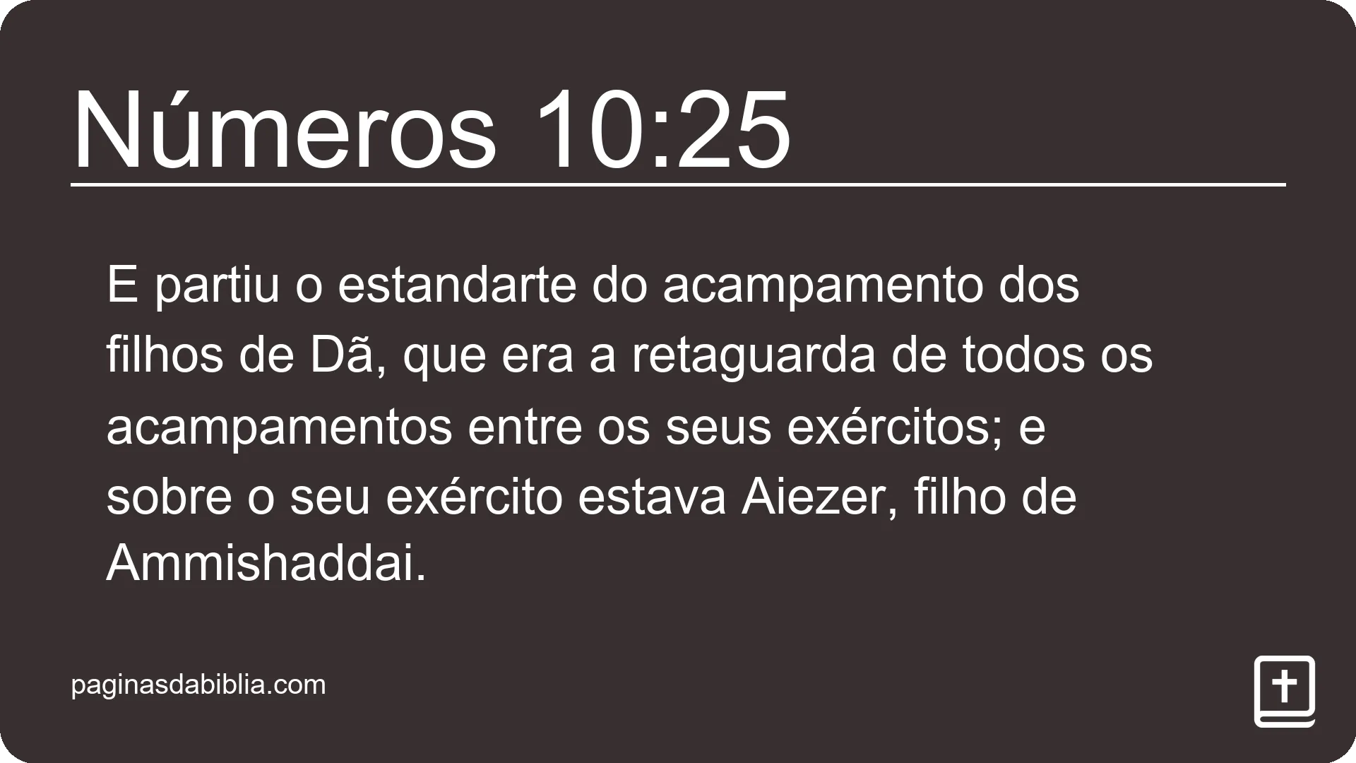 Números 10:25