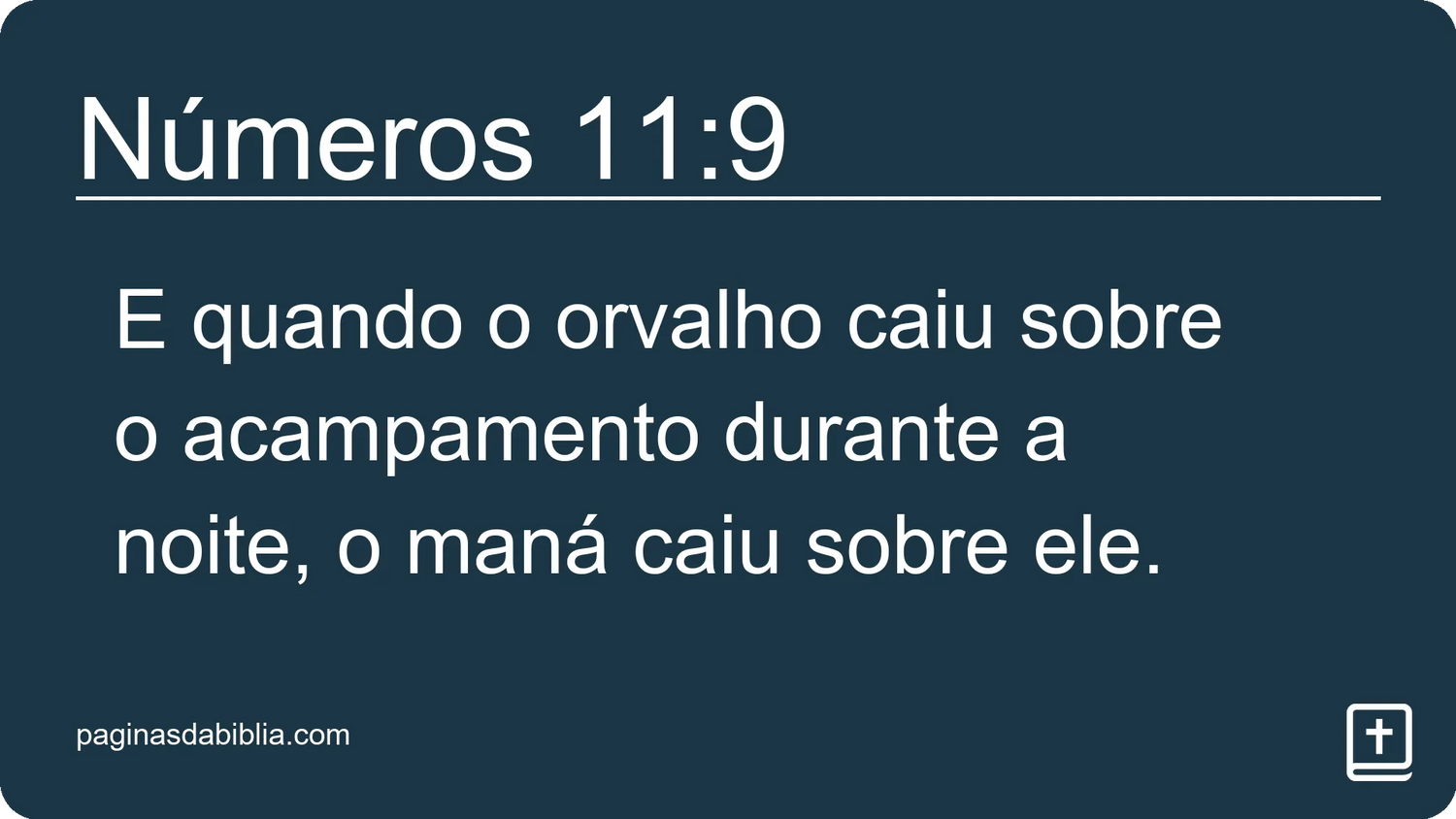 Números 11:9