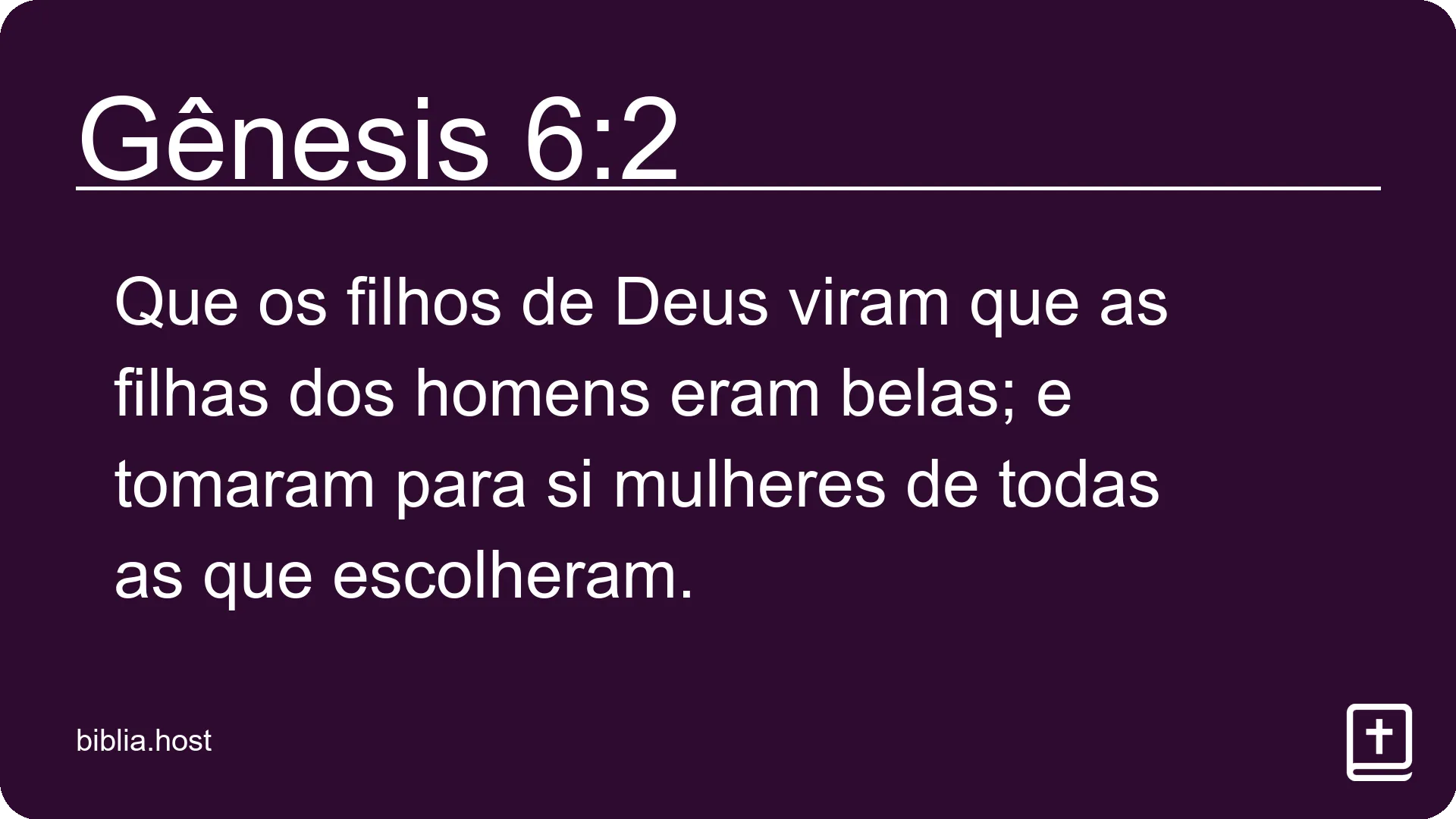 Gênesis 6:2