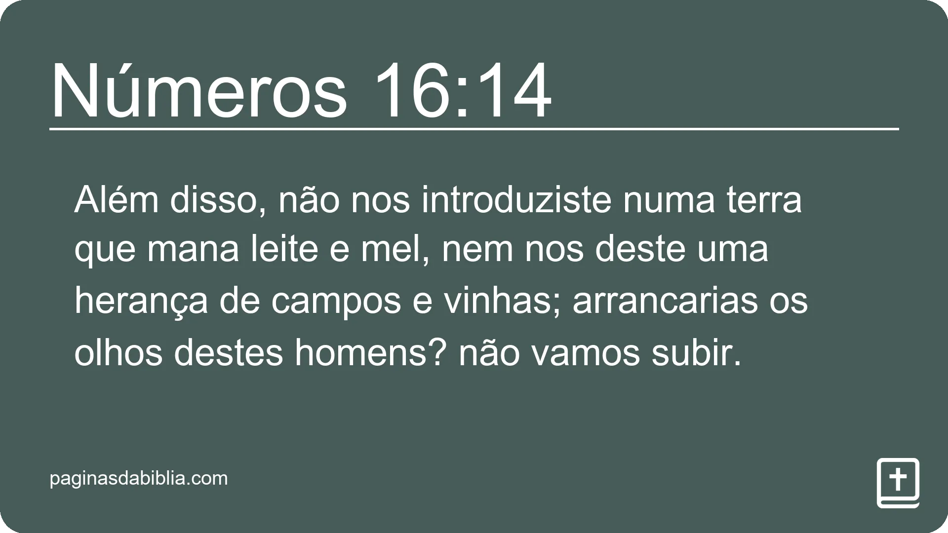 Números 16:14