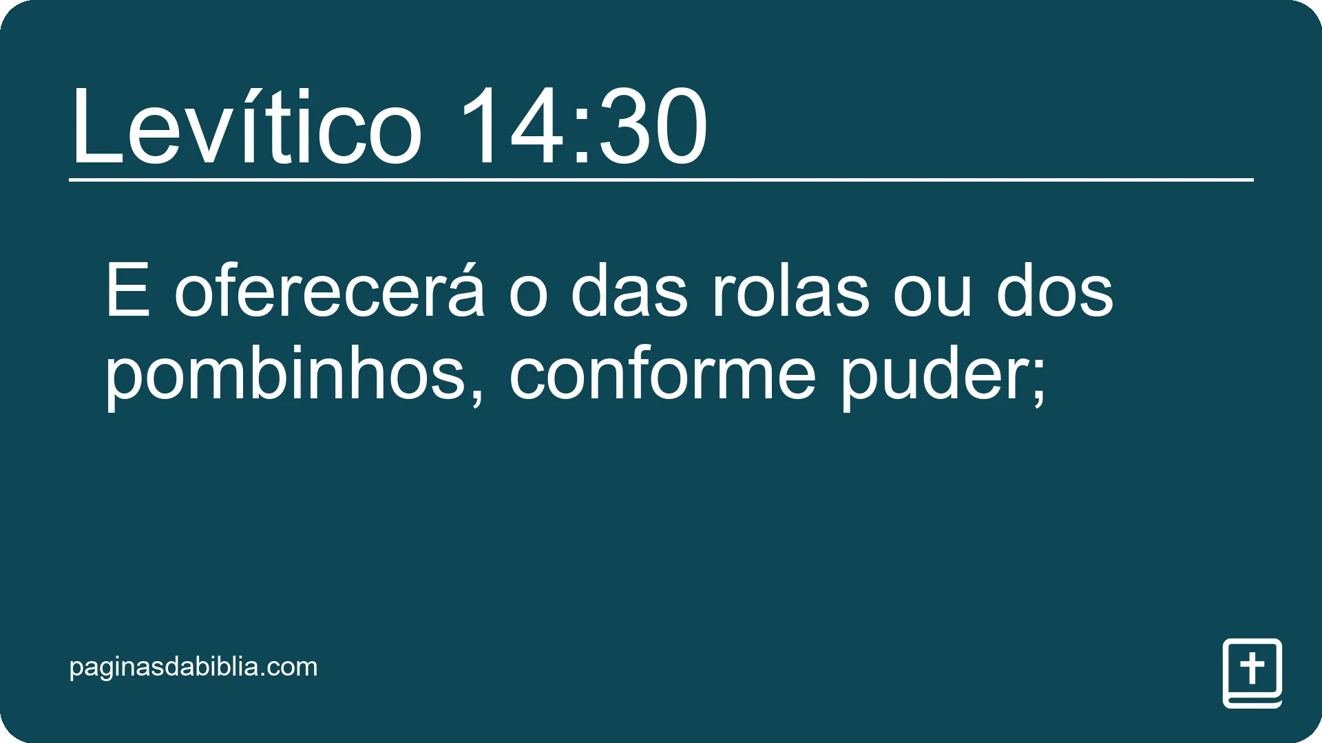 Levítico 14:30