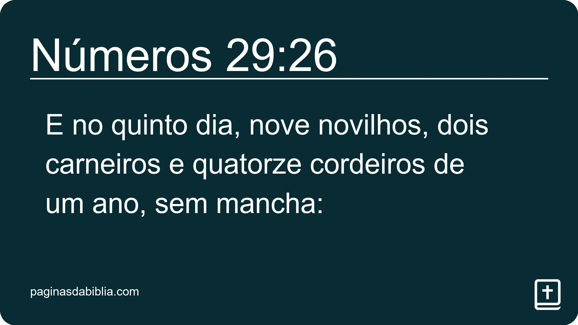 Números 29:26