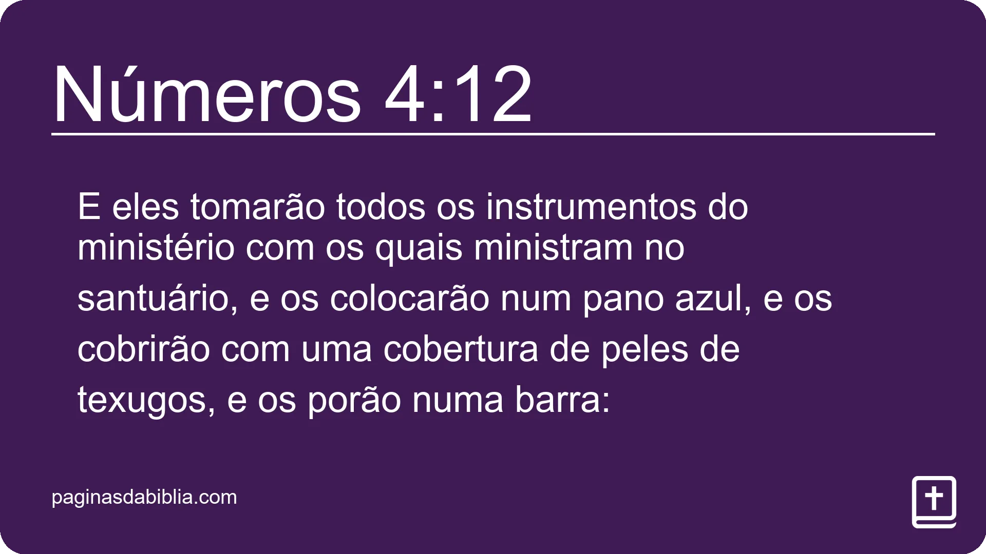 Números 4:12