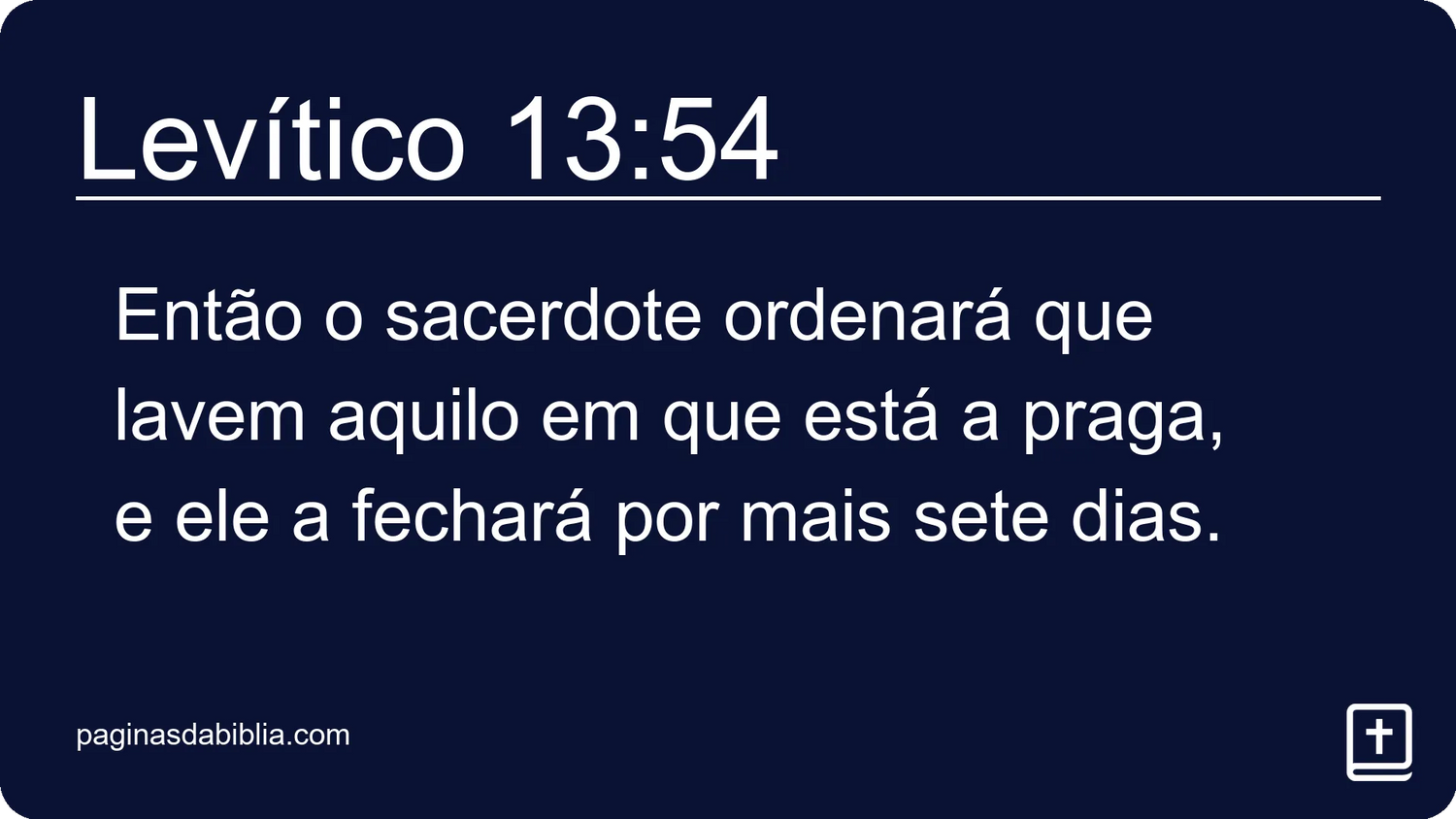 Levítico 13:54