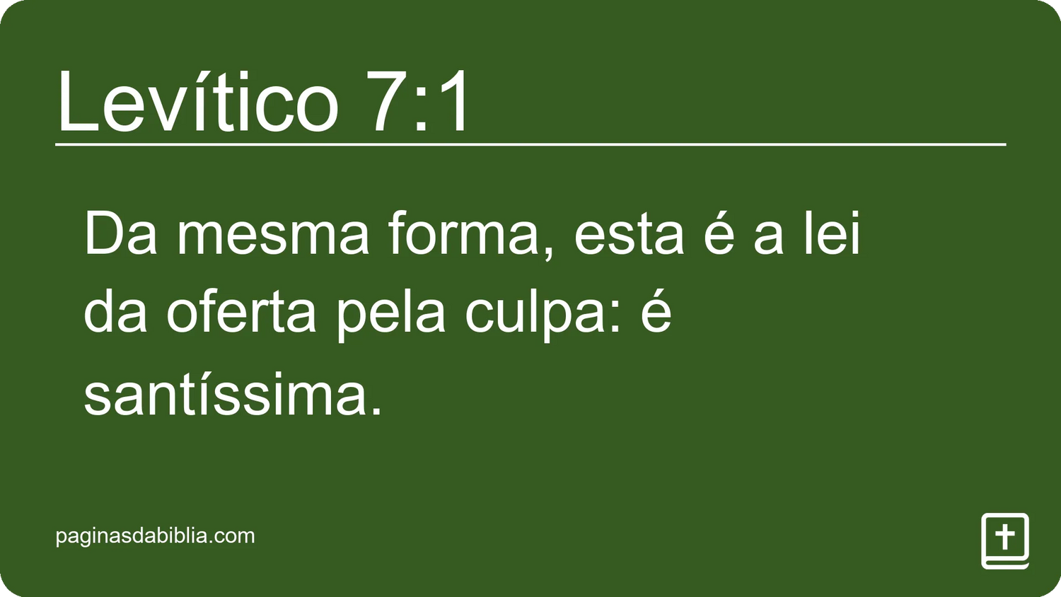 Levítico 7:1