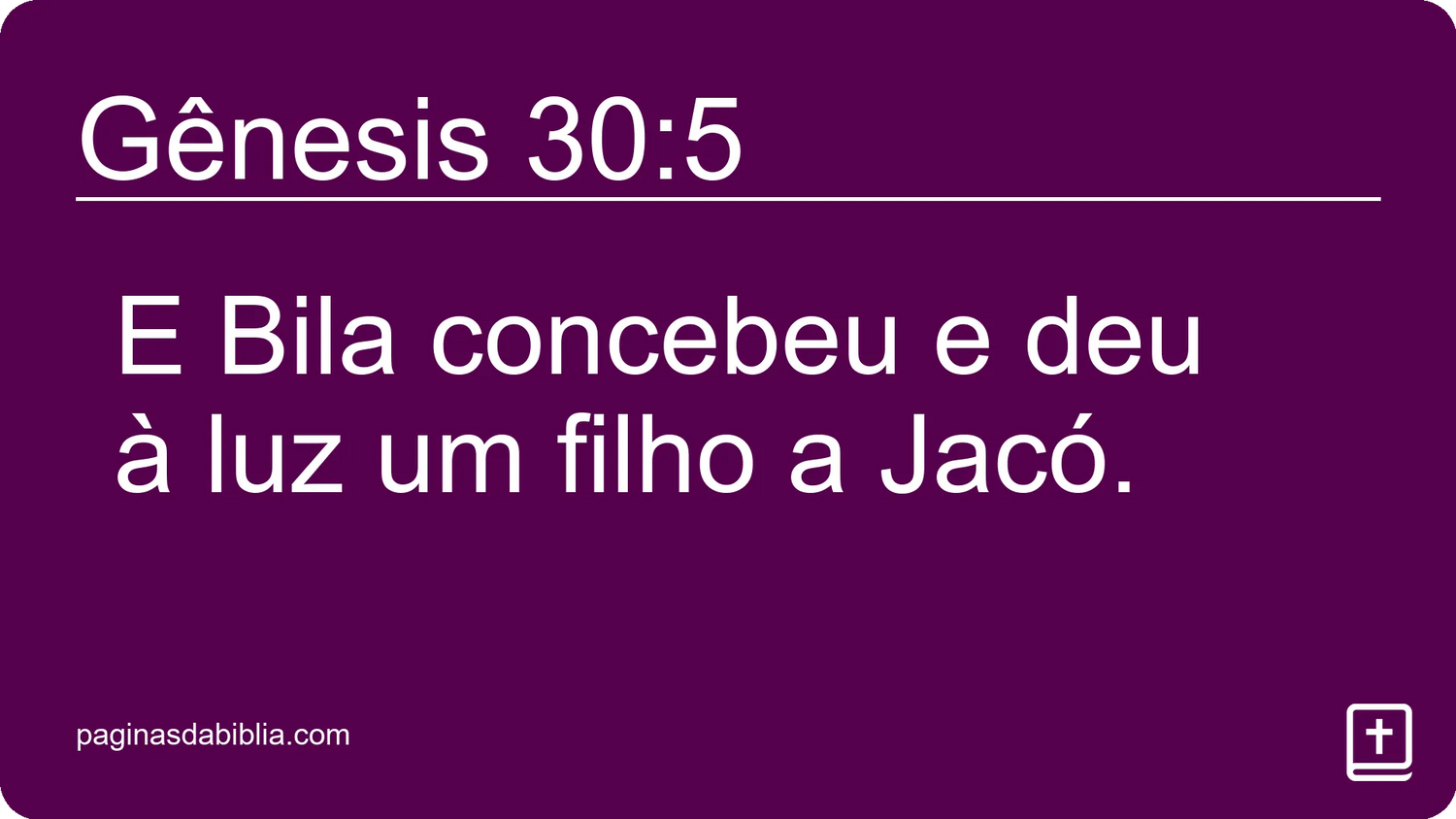 Gênesis 30:5