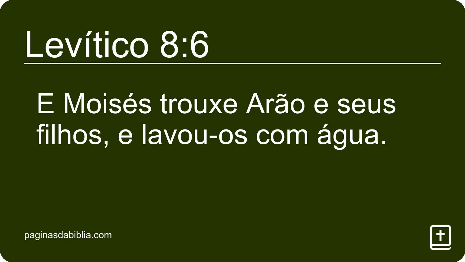 Levítico 8:6