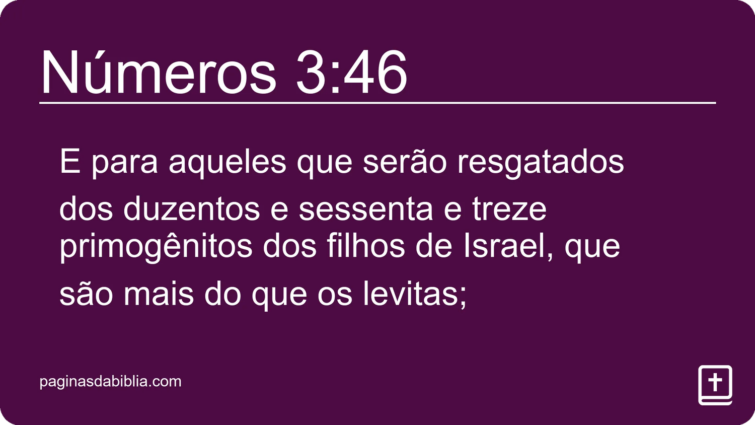 Números 3:46