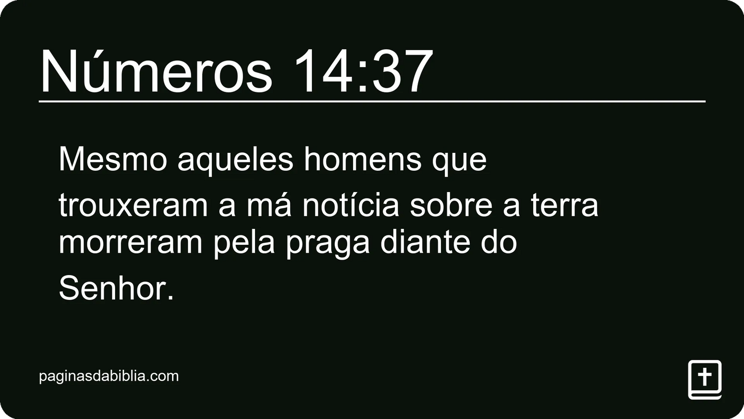 Números 14:37