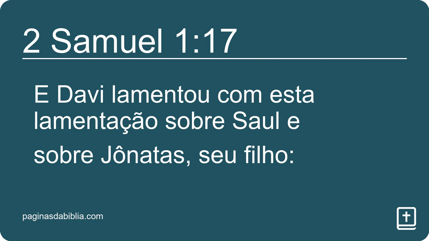 2 Samuel 1:17