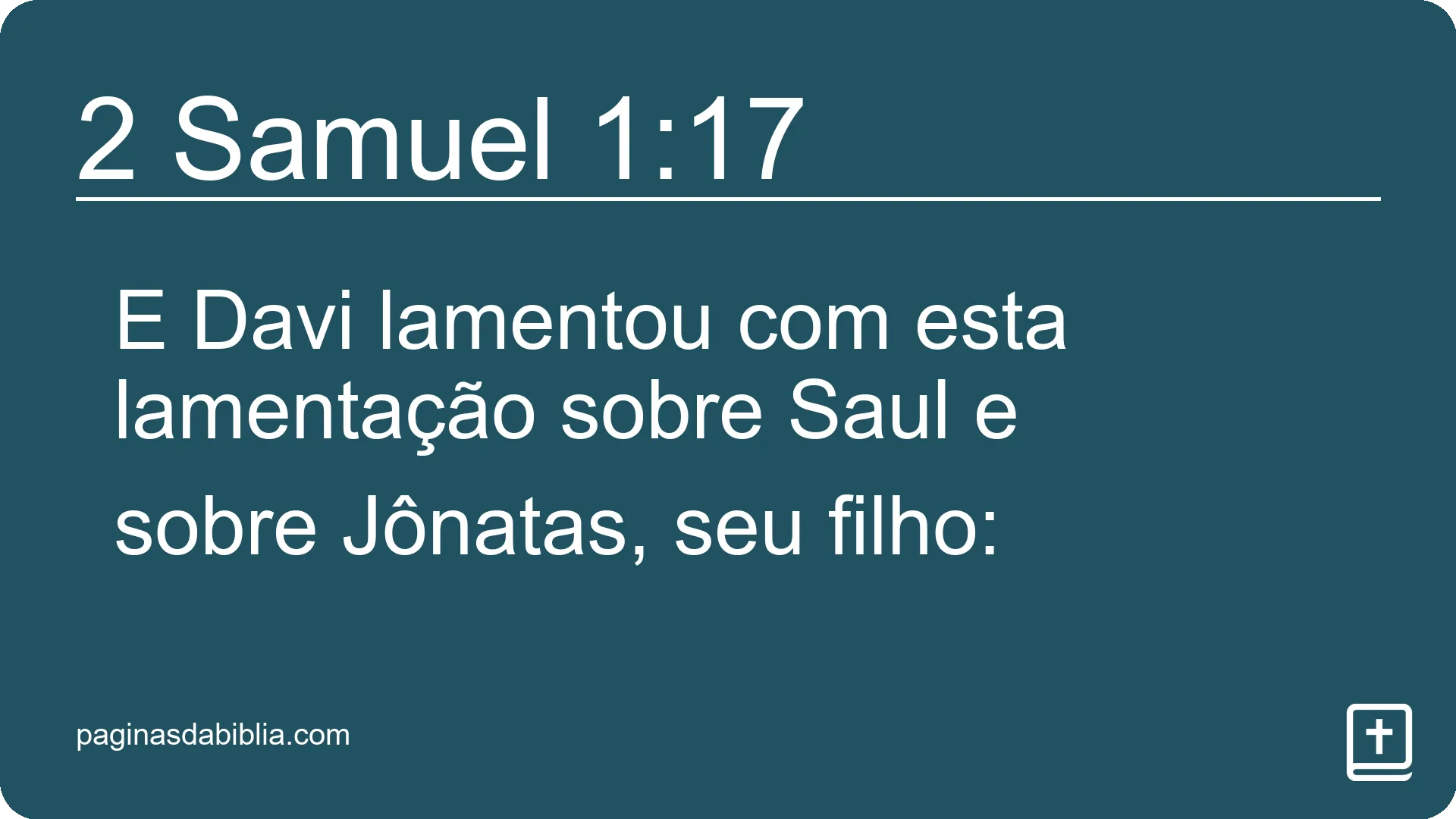 2 Samuel 1:17